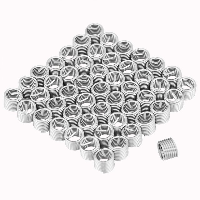 Thread Repair Insert, Stainless Steel M8x1.25x1.5D Length Coiled Wire Insert, For Wood Factory Industry Household