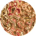 thumbnail image 1 of Ahgly Company Machine Washable Indoor Round Transitional Orange Area Rugs, 6' Round, 1 of 7
