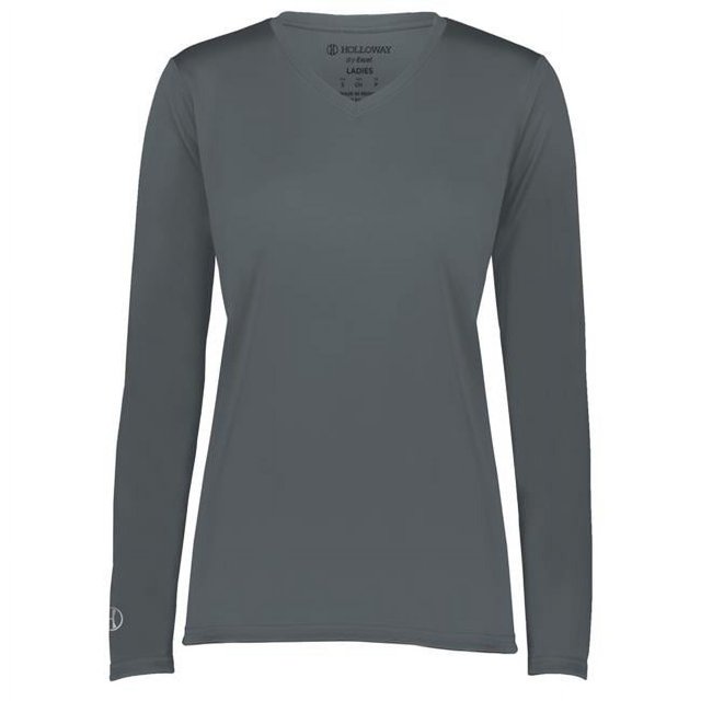 Holloway 222824.059.L T-Shirt à Manches Longues pour Femmes Momentum, Graphite - Grand