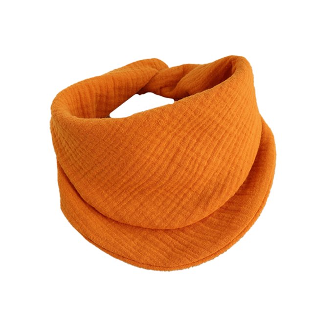 Serviette en Coton à Double Usage Couleur Unie 4 Couches de Fil de Coton Doux