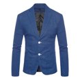 thumbnail image 1 of BOBOGOJP Mens Sport Coat Two Button Stretch Sports Coats (Blue,XXL), 1 of 1