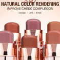 thumbnail image 2 of Dual-Purpose Lip And Cheek Blush Stick Matte Silky Texture Portable Rotating Design High Coverage, 2 of 7