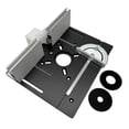 thumbnail image 1 of Amdohai Set of 3 Router Table Insert Plate Aluminum Alloy Wood Milling Flip Board Trimming Machine Engraving Auxiliary Tool Woodworking Benches, 1 of 8