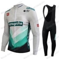 thumbnail image 1 of FALL/WINTER Men's Boraful Hansgrohe 2021 Pro team Cycling jersey Wear Strap Suit Set Ropa with Gel Pad MTB Bicycle, 1 of 2