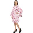 thumbnail image 1 of Bimba Kimono à Imprimé Floral pour Femmes en Popeline de Coton, Tenue de Nuit de Mariée, Couvre-Maillot - 10, 1 of 5