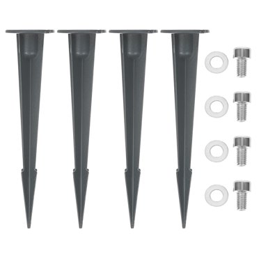 4 Pcs Piquets de Sol de Remplacement Piquets de Sol en Métal Piquets de Sol Légers