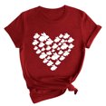 thumbnail image 2 of RKSTN Hauts pour Femmes 2024 Été Décontracté Ample Grande Taille Imprimé Graphique Lapin de Pâques Blouse Mode Col Rond Manches Courtes T-shirt, 2 of 4