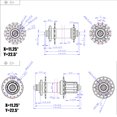 thumbnail image 4 of Moyeu de Roulement Format Compact Sans Bavures Réduire la Friction Fournitures de Cyclisme Installation Pratique Moyeux en Métal Alliage d'Aluminium Arbre de Roue 32 H/moyeu Avant/rouge, 4 of 9