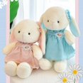 thumbnail image 1 of Poupée Lapin Confortable Haute Élasticité avec Robe Longue Oreille Jouet Mignon pour Enfants, 1 of 8