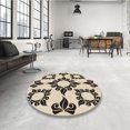 thumbnail image 4 of Ahgly Company Tapis d'Intérieur Lavable en Machine Carré Transitionnel Marron Café, 6 Pieds Carré, 4 of 7