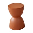 thumbnail image 3 of Lipstore Tabouret Rond pour les Pieds Tabouret Moderne pour Changer de Chaussures pour Chambre de Bébé Salon Salle de Jeux Brun Rouge, 3 of 8
