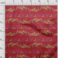 thumbnail image 2 of oneOone Polyester Lycra Fabric Leaves & Floral Artistic Decor Fabric Printed BTY 56 Inch Wide, 2 of 4