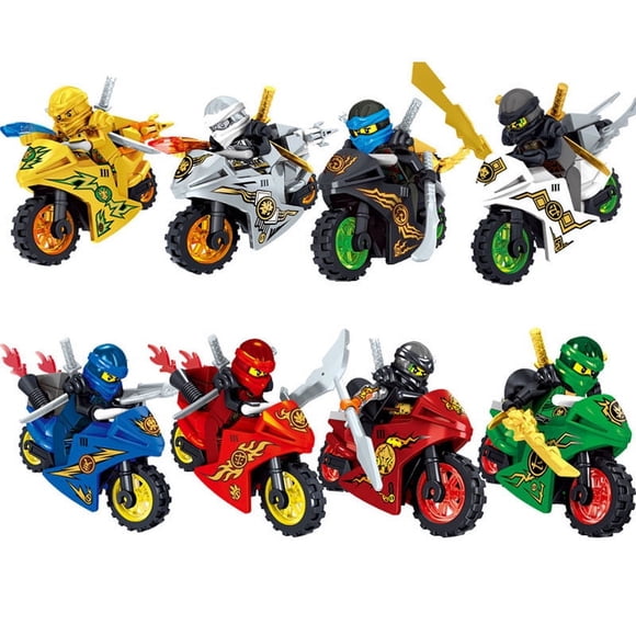 BELABELO 8pcs Ninjago Minifigures Masters Of Spinjitzu Figures Set Kids Toys Birthday Party Gifts
