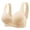 Beige, variant on FhsagQ Bra Plus Size Bras for Women 5Xl Women's Comfortable and Transparent Shoulder Strap Cordless Backless Spongeless with Convertible Shoulder Straps Womens Bras Plus Size White Rose Gold 36