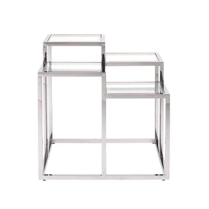 Table d'appoint base argent