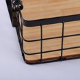 thumbnail image 4 of pitrice Wire Basket Grid Desktop Finishing Storage Baskets All-Purpose with Handles Shelf Kitchen Organizer Corner Frame White S/32*22*11cm, 4 of 9