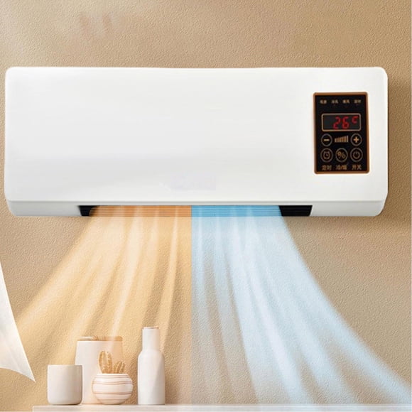 Climatiseur Mural Blanc Unité de Climatisation Portable Mini-Split Système de Refroidissement et de Chauffage Modèle 2025 Économie d'Énergie Fonctionnement Silencieux Télécommande Incluse Pèse 4,41 Lb
