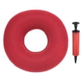 thumbnail image 1 of Unique Bargains Inflatable Seat Cushion, Portable Donut Cushion Backrest Seat Donut Pillow, Red, 1 of 6