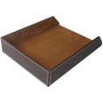 thumbnail image 4 of 2X PU Leather Collection Letter Tray, Document Desk Organizer,Stackable  File Document Tray Holder (Brown), 4 of 6
