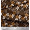 thumbnail image 2 of Soimoi Polyester Crepe Fabric Dot & Chestnut Leaves Print Fabric by Yard 52 Inch Wide, 2 of 3
