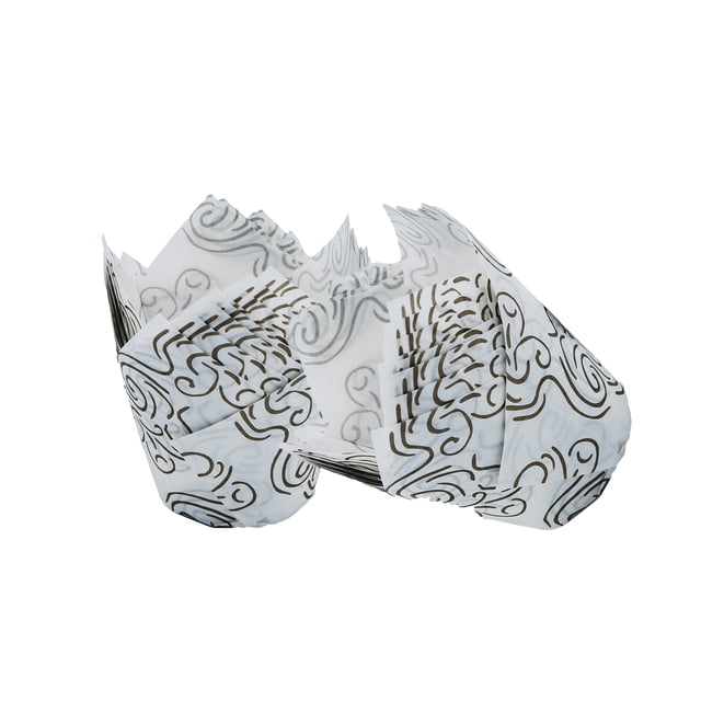 Hearth & Gear 50PC Upgraded Multifunctional Baking Cloud Selection Flower Cupcake Set Ideal For Oil Proof Paper Liners And Decorative Cakes Baking Pans Set with Lids Bake Ware Deal Bakeware Organizers