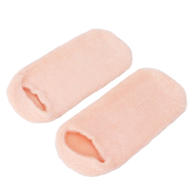 2pcs Moisturizing Socks, Moisturizing Socks Gel, Repairing Rough Skin One Piece Design Essential Oil Gel Layer Reusable Sock For Home
