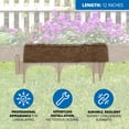 thumbnail image 3 of Suncast Plastic Border Stone Edging for Enclosing Garden Flower Beds, Brown, 3 of 11