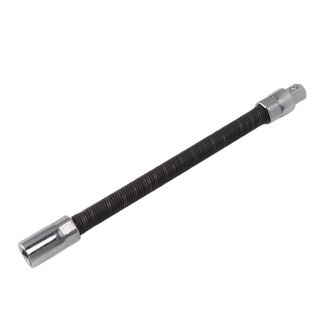 Flexible Socket Extension, Bendable Shaft Drive Socket Extension Bar Steel Ratchet Wrench Extension Adapter, Black