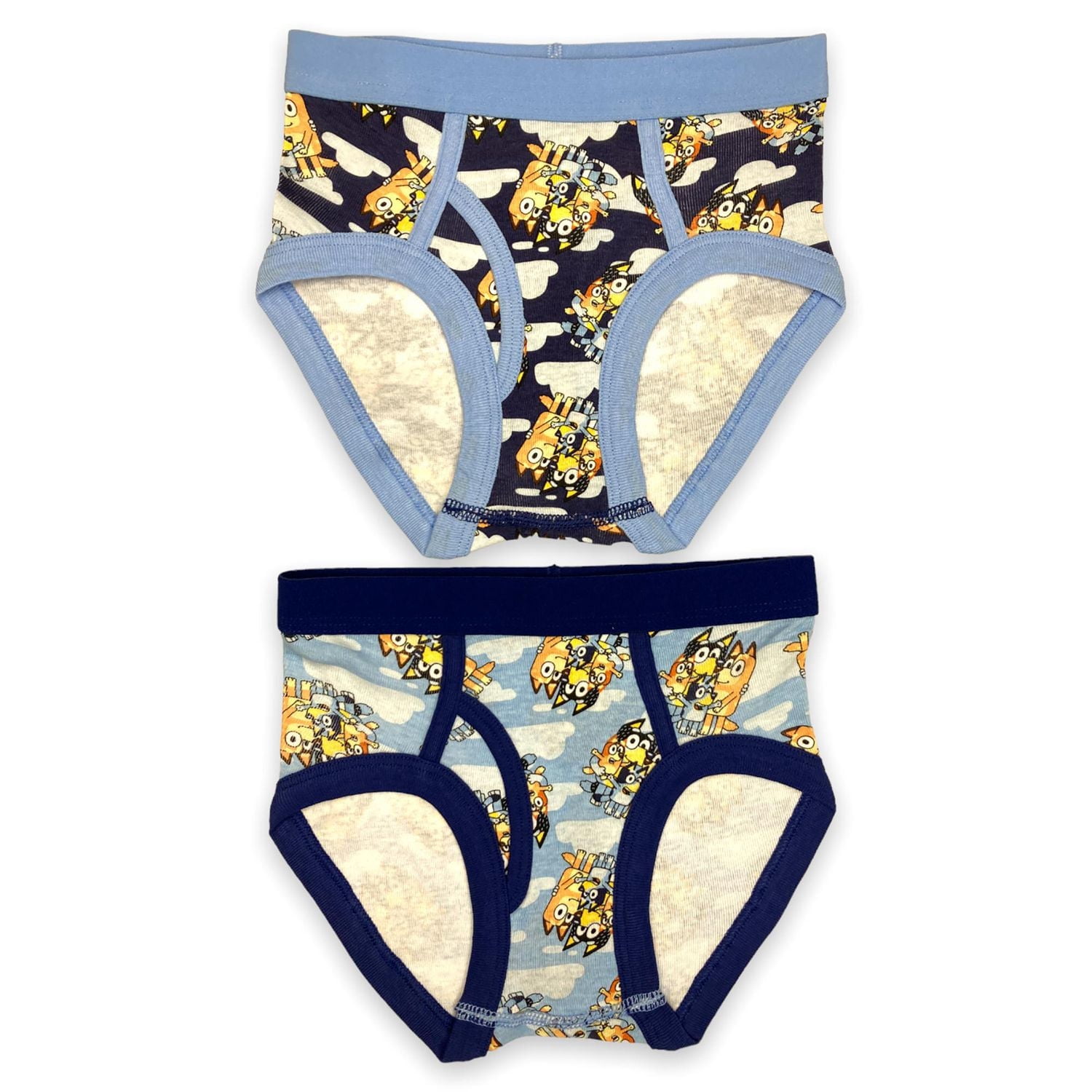 Bluey Toddler Boy's briefs. These boys underwear come a pack of 4 and have elastique band at the waist around leg