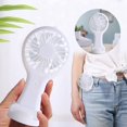 thumbnail image 2 of Summer Portable Handheld Mini Fan USB Rechargeable Battery Operated Small Personal Fan With Three Speeds For Travel Outdoor Activities, 2 of 4