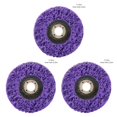thumbnail image 4 of QualitChoice Sanding Wheel Polishing Paint Rust Grinding Inner Hole Tools for Angle Grinder Wood Metal Buffing Car Accessories #115 purple 3Set, 4 of 6