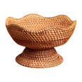 thumbnail image 1 of Food Snack Serving Basket, Footed Fruit Basket, Photo Props, Handcrafted Counter Serving Platter, Rattan Fruit Bowl, Woven Fruit Basket For Party small, 1 of 8