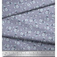 thumbnail image 3 of Soimoi Poly Georgette Fabric Leaves & Magnolia Floral Print Fabric by Yard 42 Inch Wide, 3 of 5