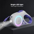 thumbnail image 3 of Retractable Dog Leash, Bright LED Light One Handed Brake Pause Lock   Duty Pet Leash, 3 of 8