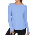 thumbnail image 1 of asjyhkr Chandails à Manches Longues pour Femmes Chandails de Protection Solaire Col Ras du Cou Coupe Ample Extensibles Doux Confortables T-Shirts, 1 of 4