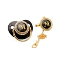 thumbnail image 1 of DPTALR Baby Pacifier 26 Letter Name Initial Clip Silicone Infant Nipple Bling Newborn Pacifier, 1 of 1