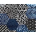 thumbnail image 5 of oneOone Georgette Viscose Blue Fabric Geometric Craft Projects Decor Fabric Printed By The Yard 42 Inch Wide, 5 of 5