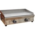 thumbnail image 1 of INTBUYING Gril au Gaz GPL Commercial Plaque de Cuisson de Comptoir Dessus Plat Plaque de Cuisson Gril BBQ Teppanyaki avec Contrôle de Température Réglable 2800Pa Acier Inoxydable, 1 of 6