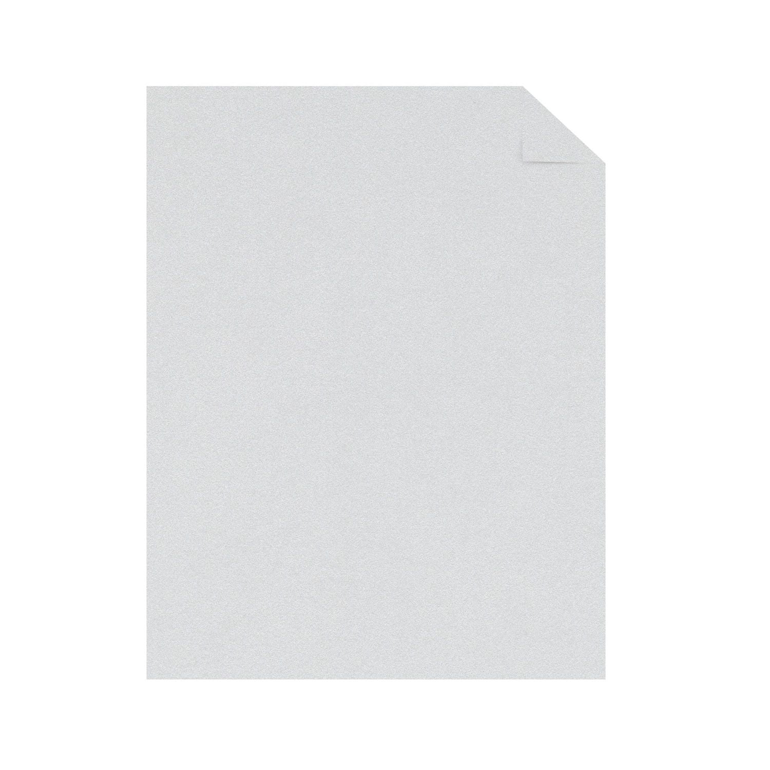 Papier cartonné métallisé blanc argent Neenah Astrodesigns, 8,5 po x 11 po, 65 lb, 50 feuilles