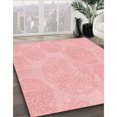 thumbnail image 3 of Ahgly Company Tapis d'Intérieur Lavable à la Machine, Carré, Transitionnel, Pastel Rouge Rose, Tapis de Zone, 3 Pieds Carré, 3 of 7