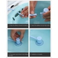 thumbnail image 4 of Sitz Bath Flusher Hose, Tail Sealing Sitz Bath Drain Hole Suction Cup Easy To Use Handheld  for Hemorrhoid for Alleviate Discomfort Blue, 4 of 7