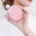 thumbnail image 3 of Portable Pocket Hip Leakproof Round Stainless Steel Bottle for pink, 3 of 8