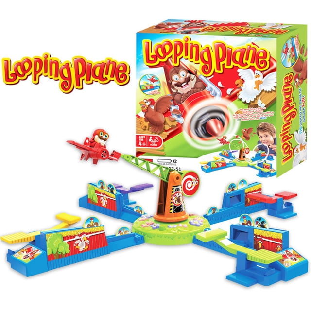 Looping Louie Spinning Plane Chicken Stealing Game Parent Child Interaction Battle Puzzle Board Game Party Children's Toys A3