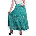 thumbnail image 1 of Bimba Jupes Maxi Imprimées Femmes Style Bohème Gitane Longue Jupe en Coton, 1 of 5