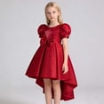 thumbnail image 3 of HXWCHs Robe Sans Manches Élégante en Satin Dos Nu Robe de Concours pour Filles Performance sur Scène et Rouge 9-10 Ans, 3 of 5