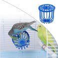 thumbnail image 3 of Bird Nesting for Cages for Bird Blue Plastic Bird Fruit and Vegetable ，Easy to Clean，Bird Fruit and Vegetable Holds Nesting Materials and Fresh Produce，Bird Cage Accessories, 3 of 8