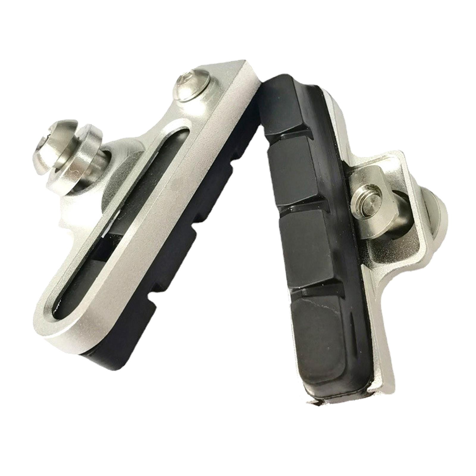 S SERENABLE 2x Brake Pads Pair Brake Shoes Set Metal Road Bike Cycle