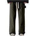 thumbnail image 1 of Birdeem Mens Pants Mens Summer Pocket Drawstring Casual Pocket Pants, 1 of 1