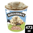 thumbnail image 1 of Ben & Jerry's Cold Brew Caramel Latte Non GMO Ice Cream, 473 ML, 1 of 6
