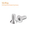thumbnail image 3 of Unique Bargains 5/16-18x3/4' Flat Head Socket Cap Screws, 304 Stainless Steel Hex Socket Drive Fasteners Bolts 10Pack, 3 of 5